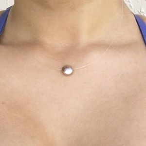 18K GOLD PLATED DAINTY CHOKER PEARL NECKLACE
